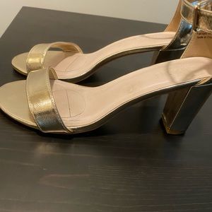 Wide width fold davids bridal chunky heels